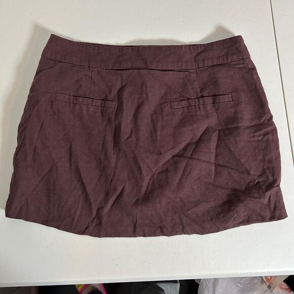Forever 21 Women's Brown Mini Skirt w Pockets - Picture 6 of 8